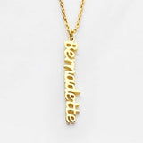 Vertical Name Necklace