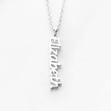 Vertical Name Necklace